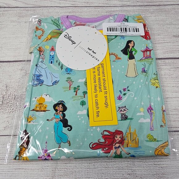 NIB Little Sleepies Disney Princess Dreams Crescent Zippy Size Preemie - Picture 1 of 3